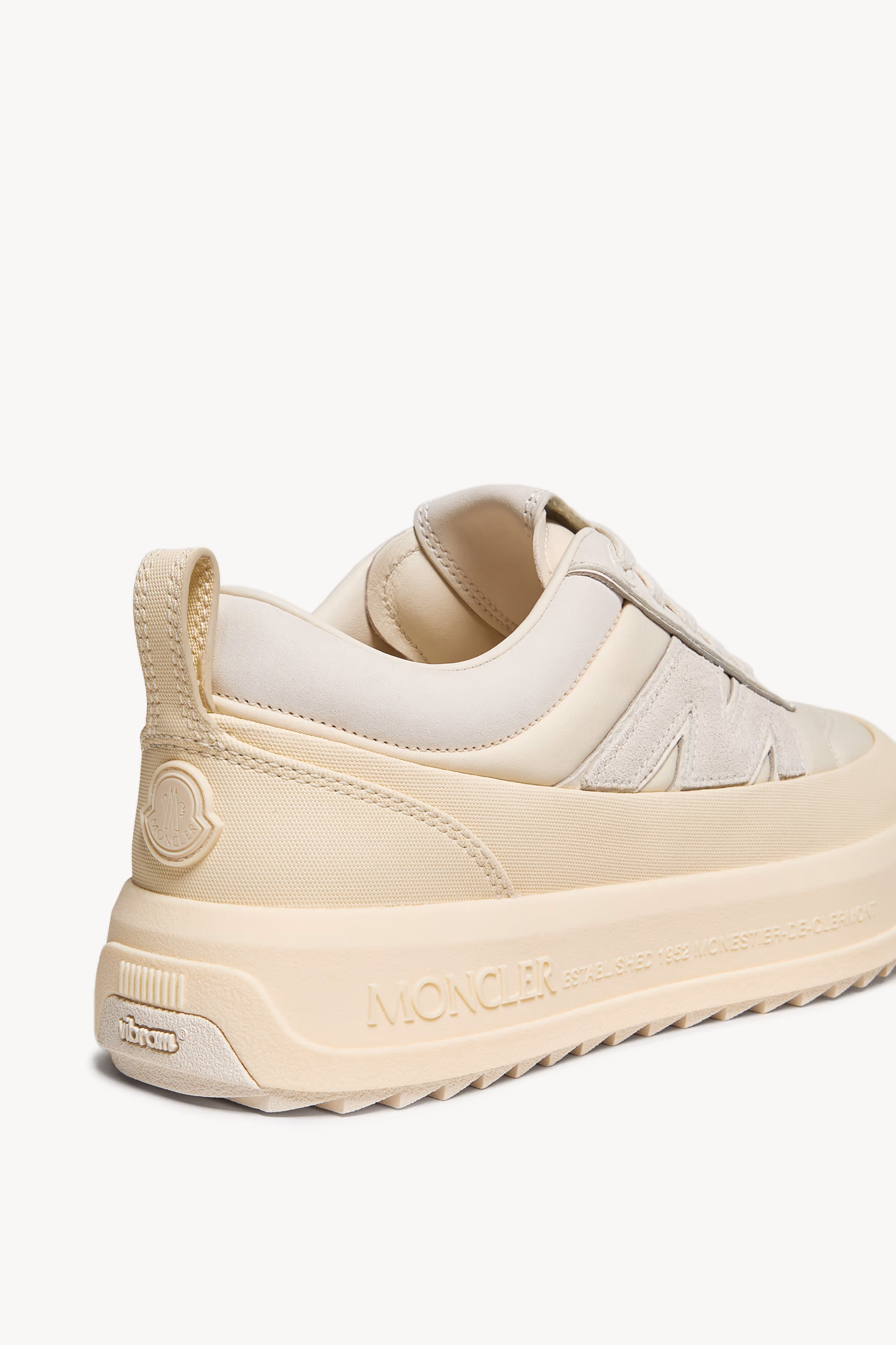 Sneakers en nubuck et daim Moncler Altive Femmes Beige Clair Moncler 8